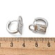 Серьги-кольца из латуни и стекла EJEW-Q014-12P-3