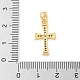 Латунные микро проложить кубического циркония подвески KK-U056-24G-3