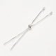 Danlingjewelry изготовление браслетов слайдера из латуни KK-DL0001-04P-2