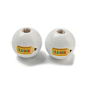 Набивные деревянные европейские бусины WOOD-L020-D10