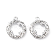 Латунные микропаве прозрачные кубические циркониевые подвески KK-F871-36P