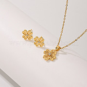 Шикарный медный комплект ювелирных украшений Lucky Clover для женщин LD5406