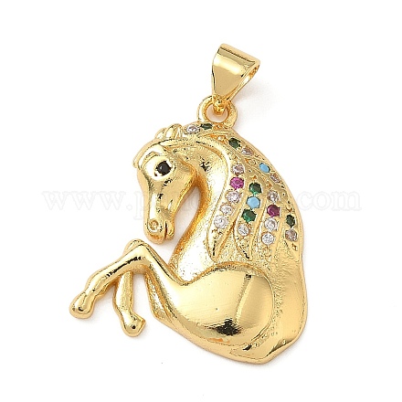 Латунные микро проложить кубического циркония подвески KK-L243-07G-01-1