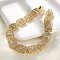 Brass Micro Pave Clear Cubic Zirconia Rectangle Link Bracelets for Women, Rack Plating, Long-Lasting Plated, Cadmium Free & Lead Free, Real 18K Gold Plated, 7-1/4 inch(18.3cm)