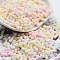 Macaron Color Opaque Frosted Glass Seed Beads, Peanut, Colorful, 6x3x3mm, Hole: 1.2mm, about 4000pcs/pound