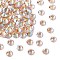 Preciosa® MAXIMA Crystal No Hotfix Flatback Stones, Czech Crystal, Dura Foiling, Round(438 11 615 Chaton Rose), 90300 200 Light Peach AB, SS16(3.8~4mm)