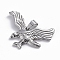 Tarnish Resistant 201 Stainless Steel Pendants, Eagle, Stainless Steel Color, 23x35.5x3.5mm, Hole: 4.5x6.5mm