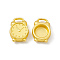 Rack Plating Alloy Charms, Cadmium Free & Lead Free & Nickle Free, Alarm Clock, Matte Gold Color, 13x9.5x3mm, Hole: 2x4mm