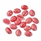 Synthetic Rhodochrosite Cabochons, Oval, 8~8.5x6~6.5x2.5~3.5mm