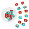 16Pcs 2 Style Television/Telephone Food Grade Silicone Focal Beads, Mixed Shapes, 25.5~30x24~30x9.5mm, Hole: 3mm, 8pcs/style