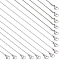 30Pcs 3 Style 304 Stainless Steel Box & Cable Chain Necklaces Set, for Beadable Necklace Making, Stainless Steel Color, 17.72 inch(450mm), 10pcs/style