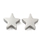 Non-Tarnish 304 Stainless Steel Charms, Star Charm, Stainless Steel Color, 8x8x3mm, Hole: 1.8mm