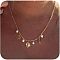 Summer Beach Brass & Plastic Imitation Pearl Pendant Necklaces for Women, Golden, Oval, 15.75 inch(40cm)
