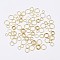 Iron Double Split Rings, Double Loops Jump Rings, Mixed Size, Golden, about 4~10mm in diameter