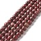 Natural Imperial Jasper Beads Strands, Dyed, Round, Dark Red, 8~8.5mm, Hole: 1~1.2mm, about 47~48pcs/strand, 15.16 inch(38.5cm)