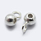 925 Sterling Silver Tube Bails, Loop Bails, Silver, 7x3.5x4mm, Hole: 1.5mm