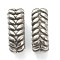 304 Stainless Steel Linking Rings, Oval, Grooved, Antique Silver, 12.5x4.5x6.5mm, Inner Diameter: 9x3.5mm
