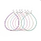 7Pcs 7 Color Candy Color Glass Seed Beaded Necklaces Set for Women, Mixed Color, 15.94 inch(40.5cm), 1pc/color