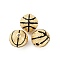 Round Brass Micro Pave Cubic Zirconia Beads, with Enamel, Long-Lasting Plated, Rack Plating, Lead Free & Cadmium Free, Real 18K Gold Plated, 10mm, Hole: 1.2mm