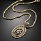 Brass Cubic Zirconia Pendant Necklaces for Women, Real 18K Gold Plated, Snake, 16.22 inch(41.2cm)
