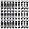 90Pcs 4 Styles Plastic Ladder Lock Slider Buckle & Side Release Buckles Sets, Adjustable Webbing Strap Side Release Buckles, for Backpack Strap Accessories, Black, 39.5~47.5x31~38x7~8.5mm, Hole: 24.5~32x4.5~6mm, 2 style, 30pcs/style, 60pcs