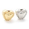 Rack Plating Alloy Beads, Lead Free & Cadmium Free, Long-Lasting Plated, Heart, Mixed Color, 5x6x4mm, Hole: 1.2mm