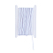 10.94 Yards 1Set Round Polyester Elastic Cords, Clothes Accessories, White, 2.8mm, about 10.94 Yards(10m)/Set