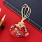 Flower Embroidery Silk & Satin Drawstring Sachet Bags with Tassel, for Jewelry, Red, 10x8.5cm