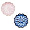 DICOSMETIC 2 Colors Flower Ceramic Jewelry Dish 2Pcs Decorative Trinket Dish Flambed Glazed Lotus Jewelry Plate Ring Holder Tray Key Tray for Vanity Dresser Necklaces Earrings Storage