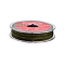 2-Ply Round Waxed Cotton Thread Cords, Import From Japan, Dark Olive Green, 0.5mm, about 21.87 Yards(20m)/Roll