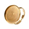 304 Stainless Steel Adjustable Ring Components, Round Pad Ring Settings, Ion Plating(IP), Real 18K Gold Plated, Tray: 20mm, 22mm, Inner Diameter: 19mm