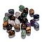 Natural & Synthetic Mixed Gemstone European Beads, Large Hole Beads, Barrel, 15~17x12~13.5mm, Hole: 4.5~5mm