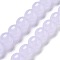 Imitation Jade Glass Round Beads Strands, Lilac, 10x9mm, Hole: 1.4mm, about 40pcs/strand, 14.76''(37.5cm)