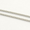 Tarnish Resistant Stainless Steel Twisted Chains, with Spool, Unwelded, Stainless Steel Color, 1.8x1.2x0.4mm, about 82.02 Feet(25m)/roll
