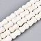 Synthetic Howlite Beads Strands, Bone Shape, 13~13.5x7.5~8mm, Hole: 1mm, about 28pcs/strand, 14.57 inch(37cm)