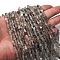 Natural Labradorite Beads Strands, Nuggets, 5~9x4~6x3~4.5mm, Hole: 0.7mm, about 75~89pcs/strand, 15.35''(39cm)~15.94''(40.5cm)