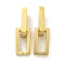 PVD Vacuum Plating 304 Stainless Steel Pendants, Rectangle Charms, Real 18K Gold Plated, 22mm