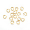 304 Stainless Steel Open Jump Rings, Real 18k Gold Plated, 20 Gauge, 5x0.8mm