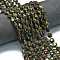 Natural Dragon Blood Beads Strands, Faceted Hexagonal Cut, Flat Round, with Seed Beads, 8~8.5x5mm, Hole: 0.8mm, about 36pcs/strand, 15.16''(38.5cm)