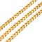 PVD Vacuum Plating 304 Stainless Steel Cuban Link Chains, Unwelded, with Spool, Golden, 6x4.5x1.5mm, about 32.81 Feet(10m)/Roll