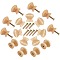 25 Sets Wood Cabinet Handle Pull Knob, with Screws, Lemon Chiffon, 23x22mm, Hole: 3mm; Screw: 22x7mm, 25 set
