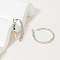 Stylish Stainless Steel Heart Hoop Earrings, Silver