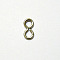 Non-Tarnish 304 Stainless Steel Open Linking Ring, Figure 8 Connector, Infinity Link, Stainless Steel Color, 7x3x0.5mm