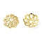 Brass Bead Caps, Golden, 6x1.5mm, Hole: 0.8mm