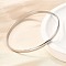 304 Stainless Steel Plain Bangles for Women, Stainless Steel Color, 1/8 inch(0.4cm), Inner Diameter: 2-1/2 inch(6.3cm)