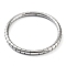 Non-Tarnish 201 Stainless Steel Hinged Bangle, Column, Inner Diameter: 2-3/8x2 inch(5.9x5cm)