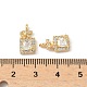 Латунные микро проложить кубического циркония подвески KK-S531-05G-A-3