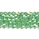 Прозрачные стеклянные бусины гальваническим пряди EGLA-A039-T3mm-B24-1