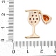Кубический цирконий из латуни со стеклянными подвесками KK-Q026-24G-3