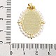 Подвески из латуни с эмалью в стойку KK-C056-07G-05-3